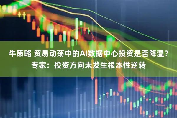 牛策略 贸易动荡中的AI数据中心投资是否降温？专家：投资方向未发生根本性逆转
